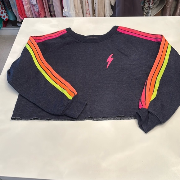 Aviator Nation Bolt Cropped Classic Crewneck - Picture 2 of 5